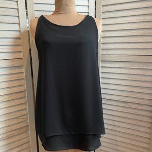 Saint Tropez Black Sleeveless Blouse